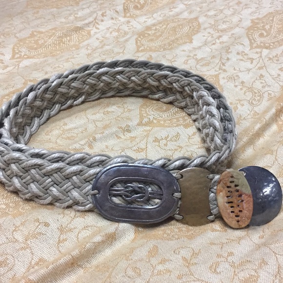 Vintage Marjorie Baer Santa Fe mixed metal Belt M - Picture 2 of 5